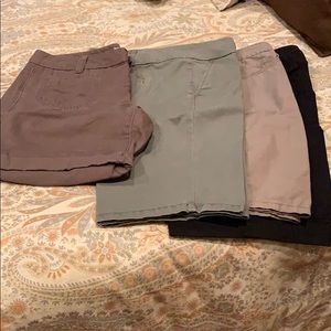 4 pair of shorts